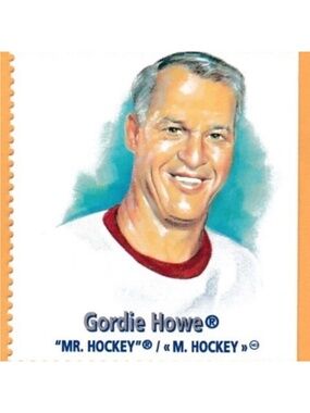 🇨🇦NOW $3🍀 Gordie Howe 2000 25th Anniversary Detroit Red Wings Hockey Stamp Card